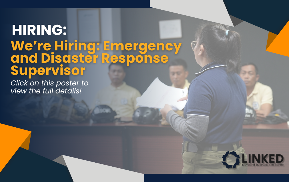 We’re Hiring: Emergency and Disaster Response Supervisor