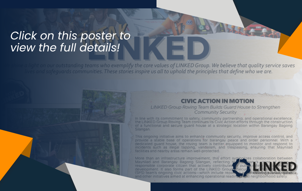 CIVIC ACTION IN MOTION: Maynilad Roving Team Builds Guard House to Strengthen Community Security